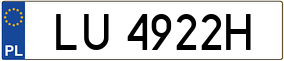 Trailer License Plate
